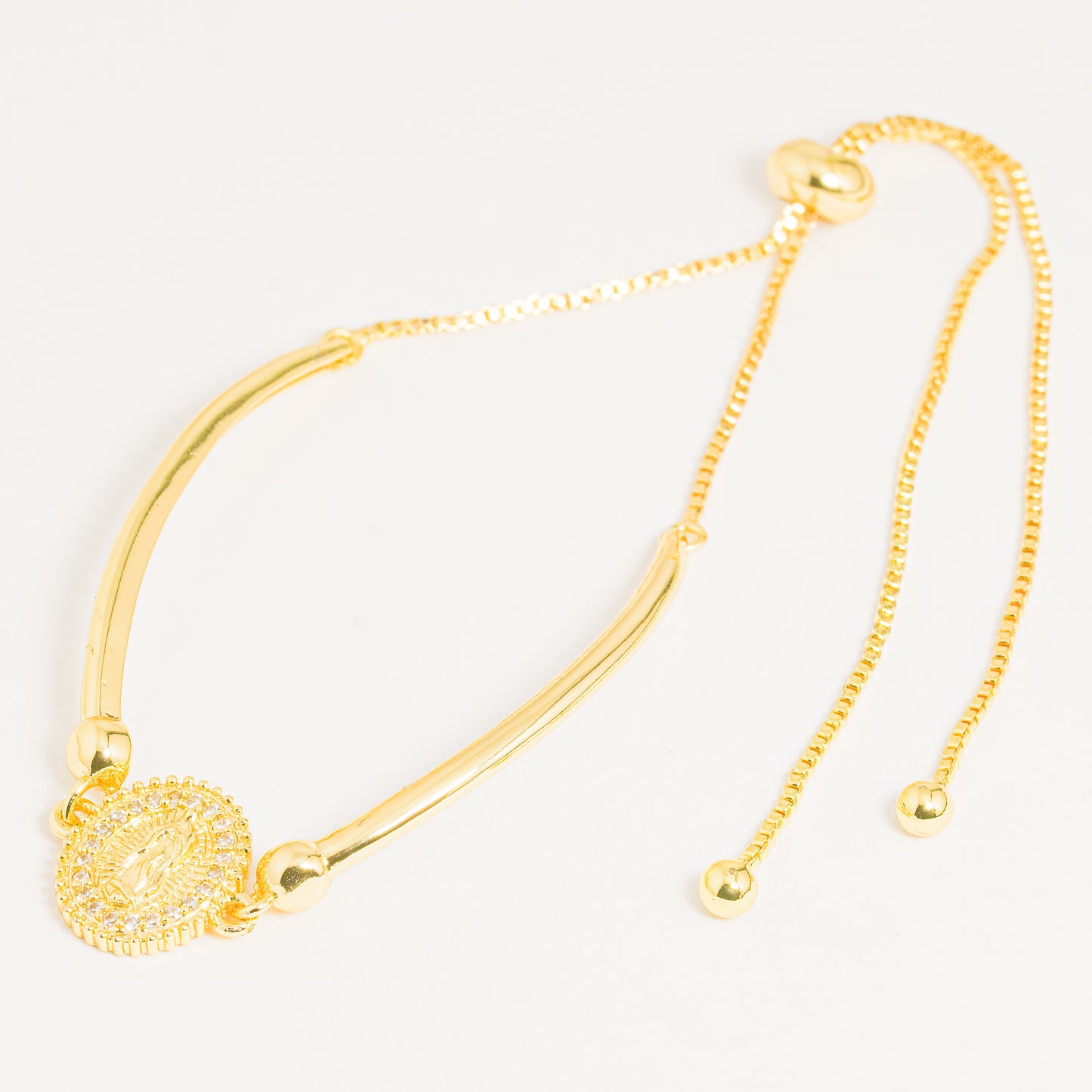 Pulsera Dorada Virgen Guadalupe