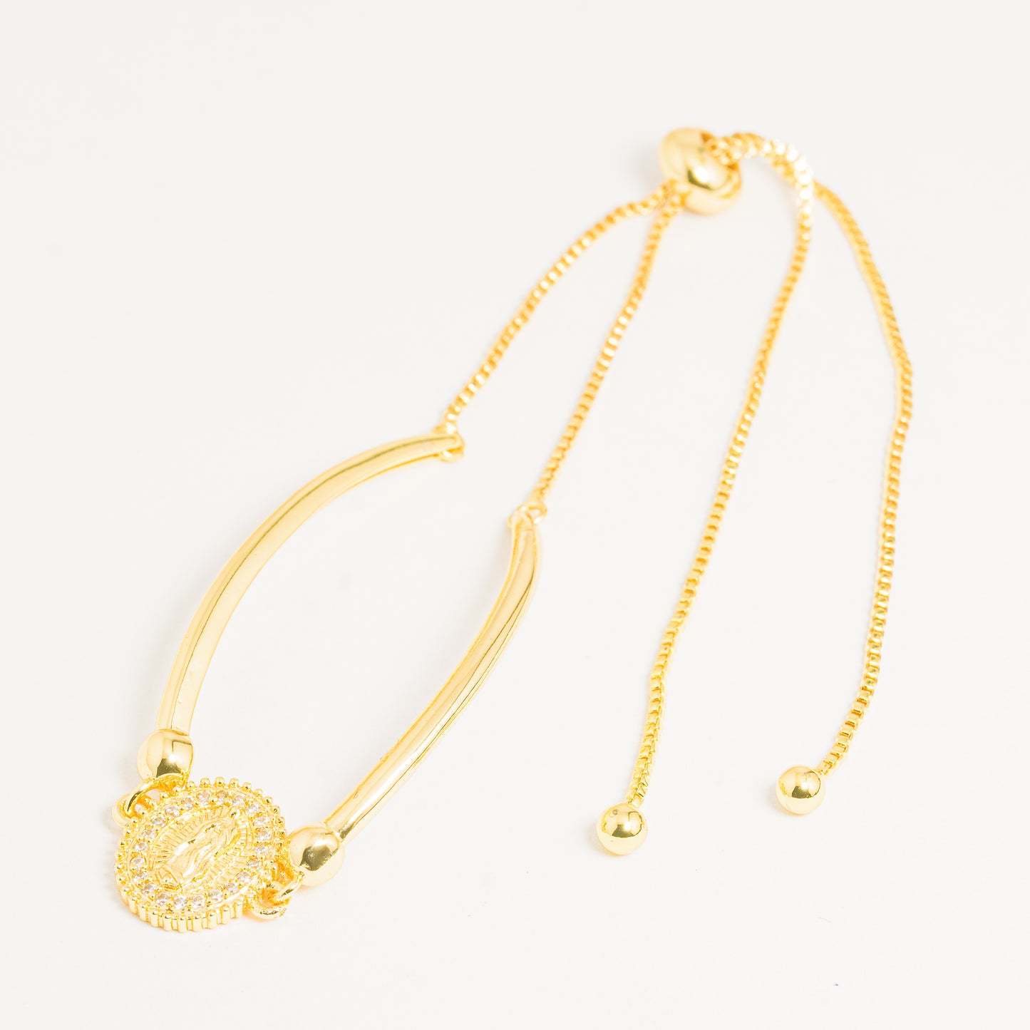 Pulsera Dorada Virgen Guadalupe