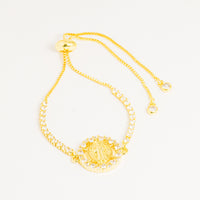 Pulsera Dorada Con Medalla vista 1