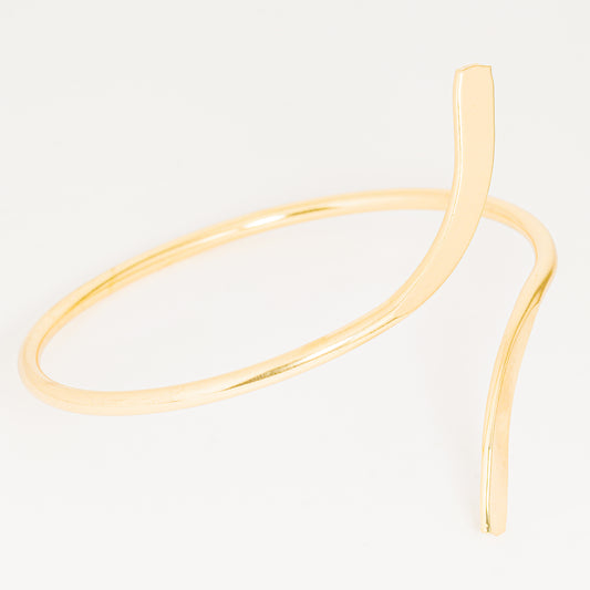 Pulsera Curvada Dorada