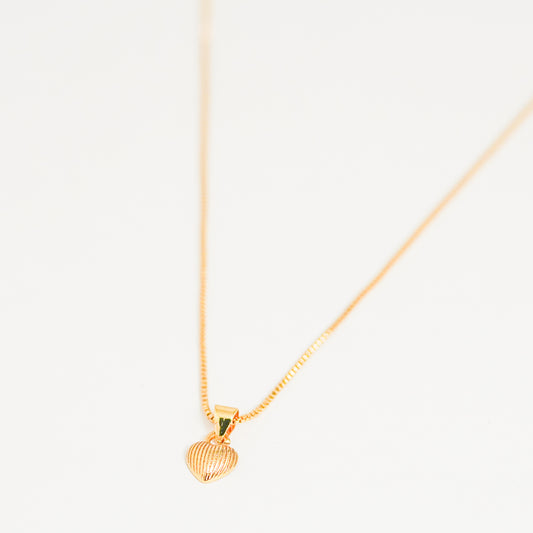 Cadena corazón diamantado
