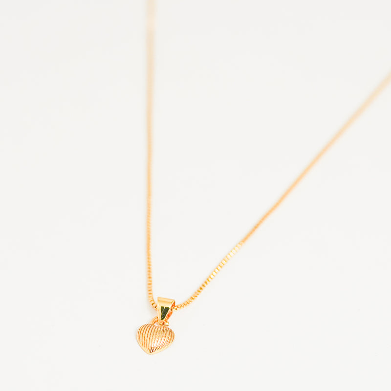 Cadena corazón diamantado