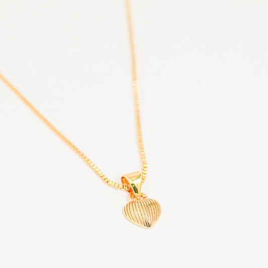 Cadena corazón diamantado