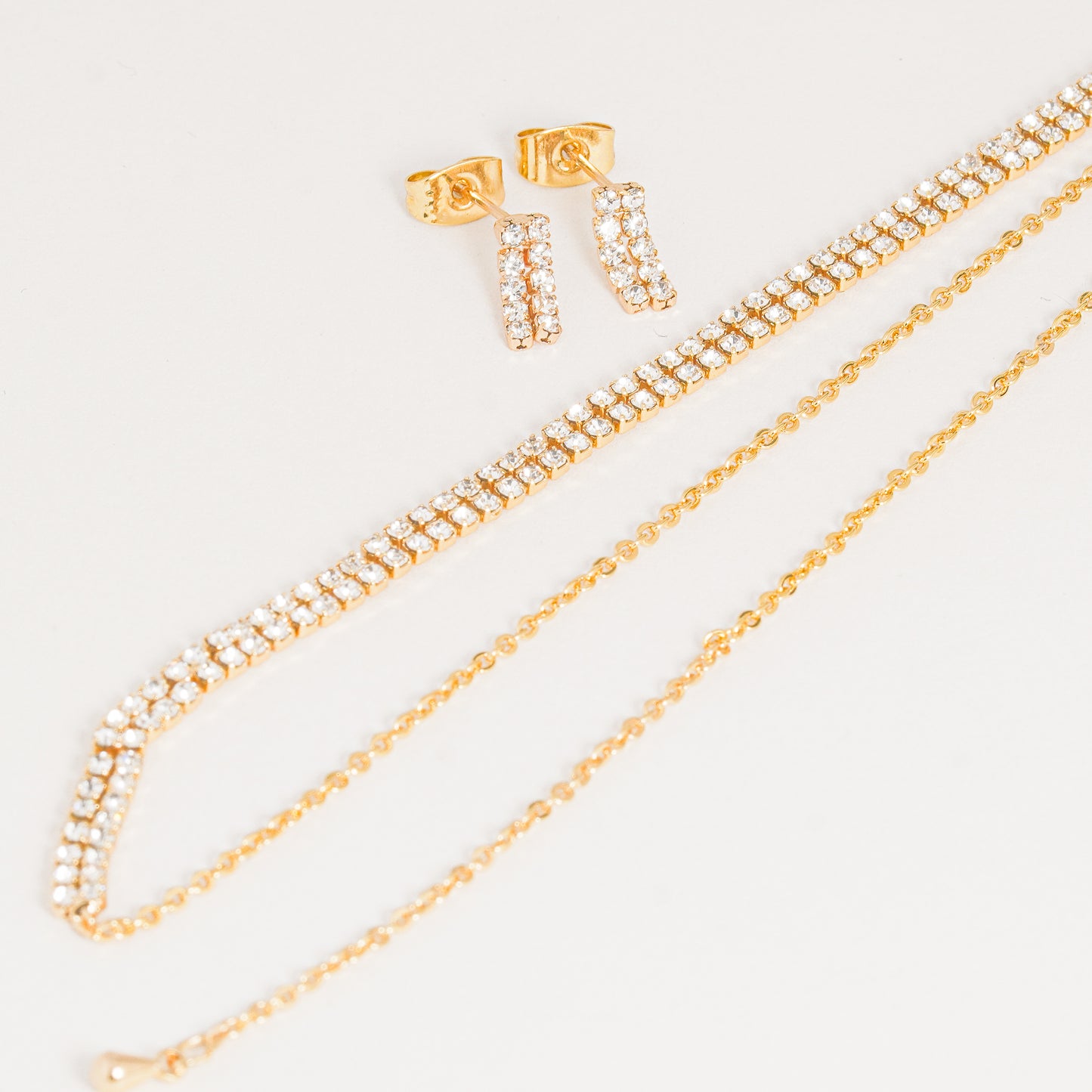 Set Collar Doble Brillo