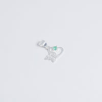 Dije De Mariposa En Plata vista 1