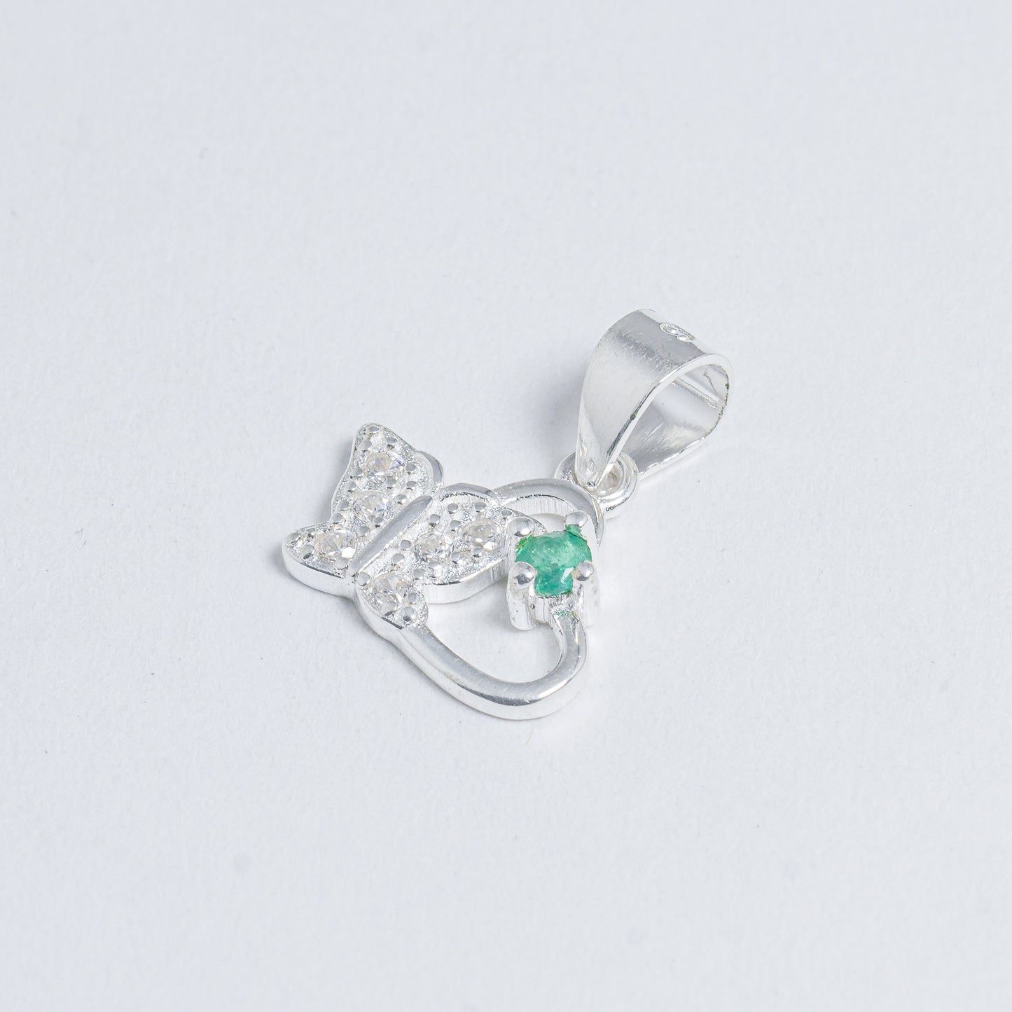 Dije De Mariposa En Plata