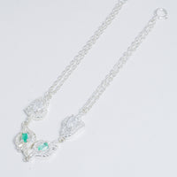 Pulsera De Plata Con Esmeralda vista 1