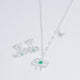 Set Lazo Esmeralda Brillante