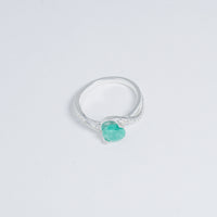 Anillo Ovaldo En Plata vista 1