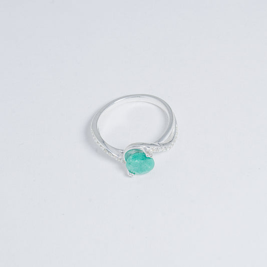 Anillo Ovaldo En Plata