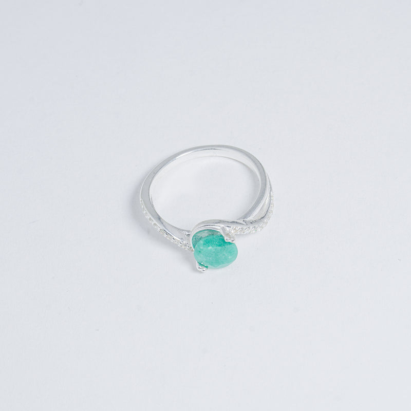Anillo Ovaldo En Plata