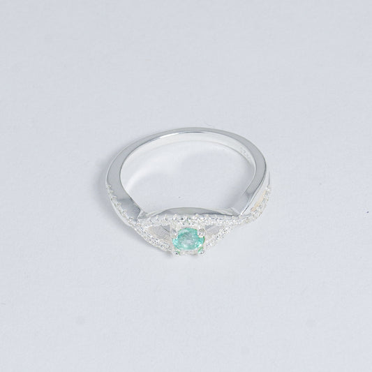 Anillo En Forma De Ojo De Plata