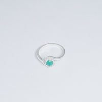 Anillo De Plata En Forma De Onda vista 2