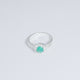 Anillo De Hexágono En Esmeralda