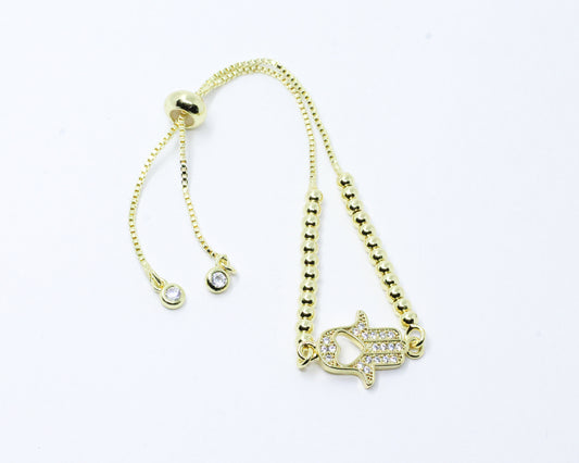 Pulsera dorada Mano de Fátima