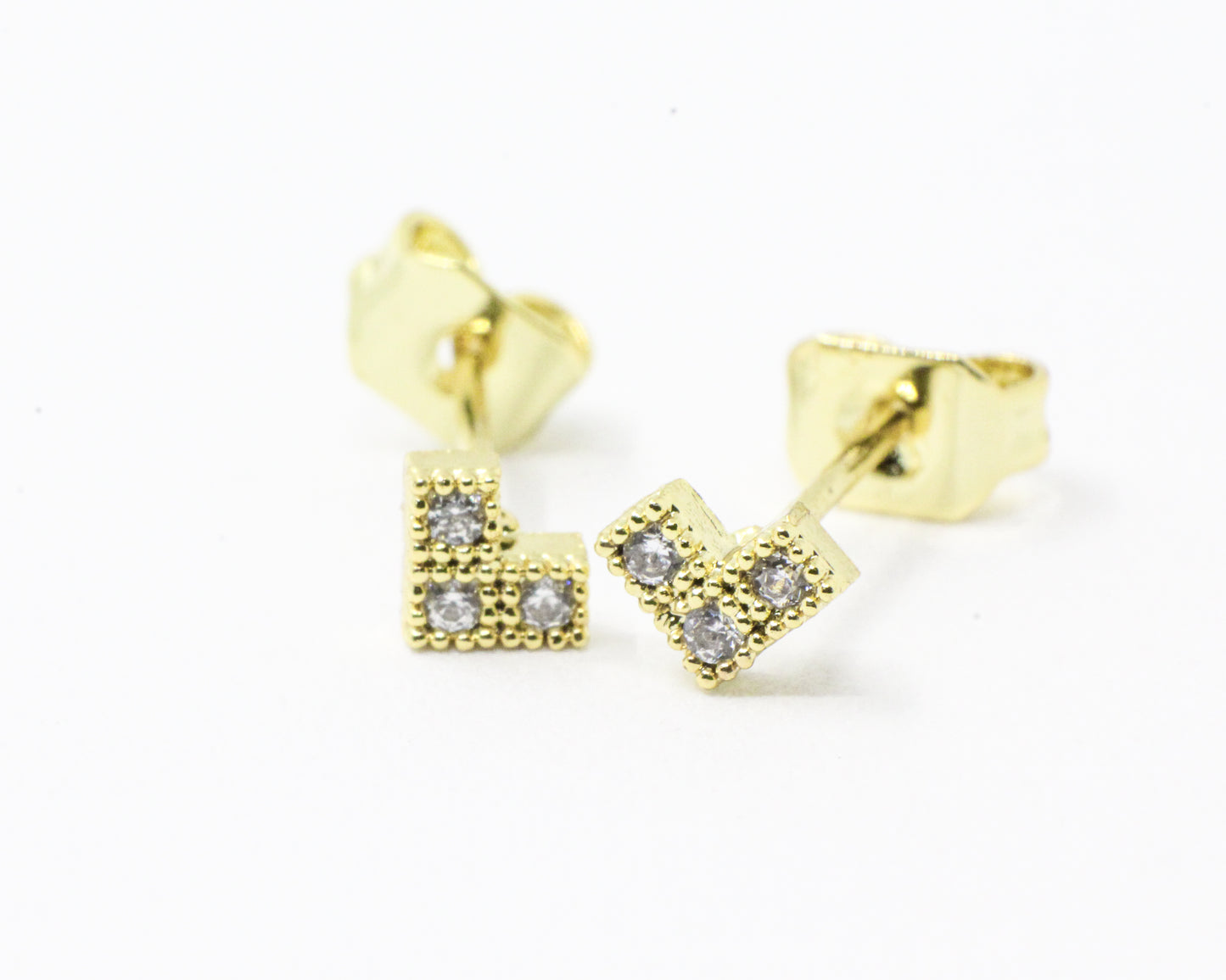 Topo Dorado Corazón Tres Piedras