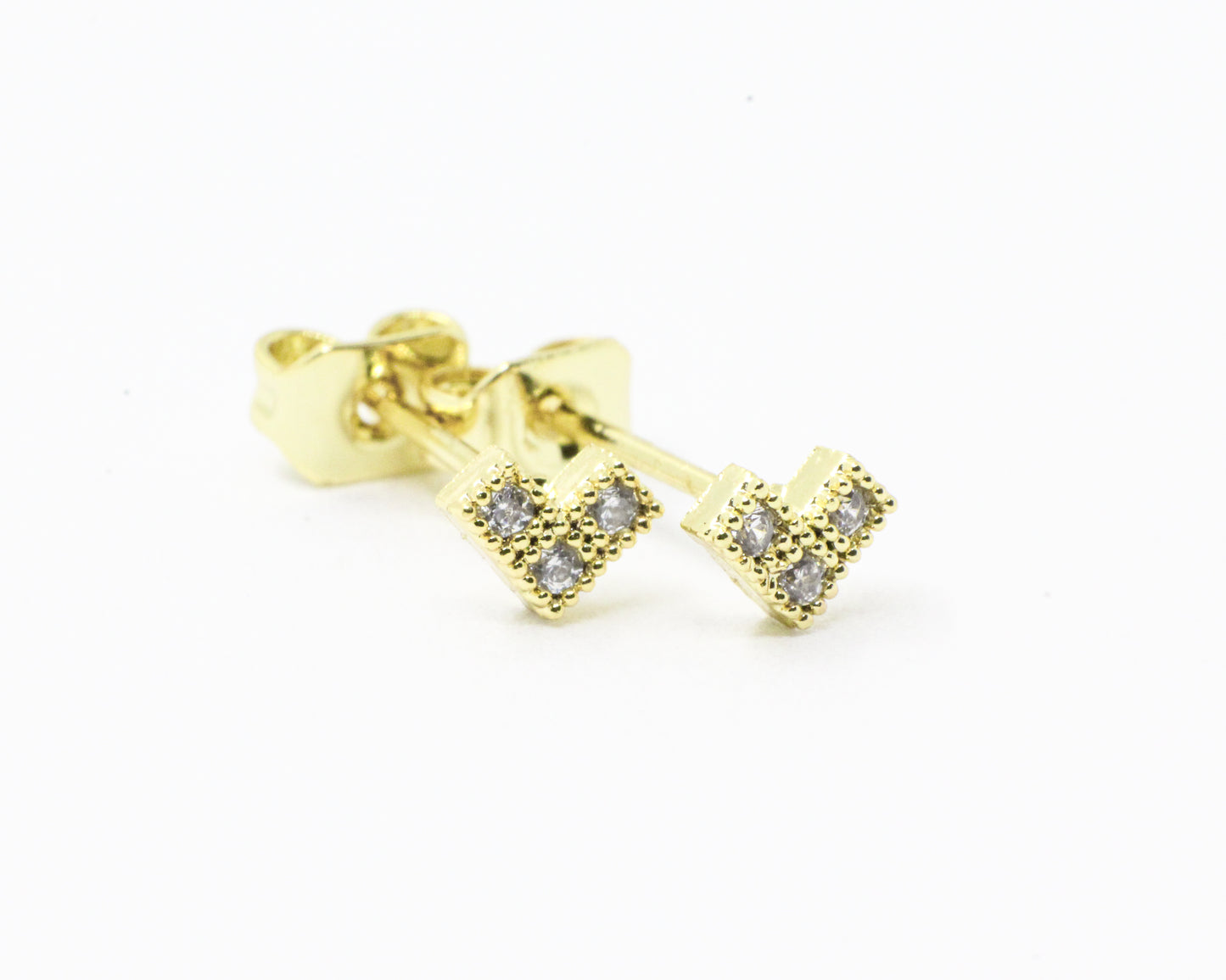 Topo Dorado Corazón Tres Piedras